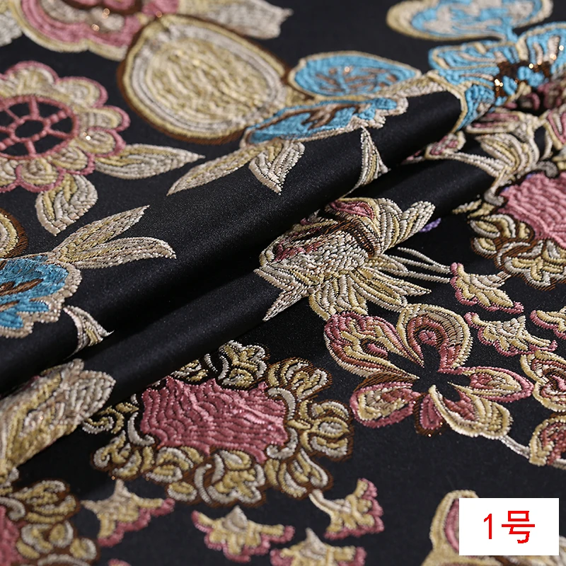 Жаккардовая жаккардовая ткань шириной 145 см Золотая одежда пальто ветровка плащ в наличии 3 цвета|Ткань| |