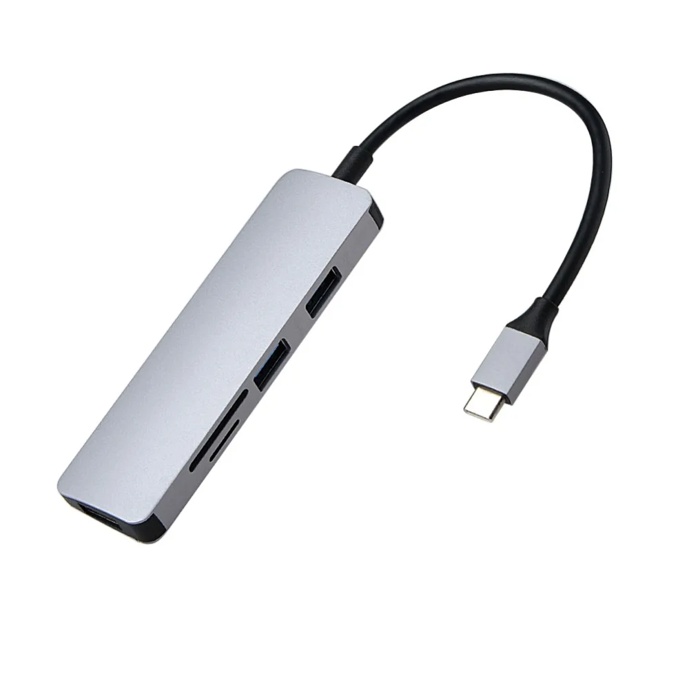 Лидер продаж адаптер 5 в 1 Type C к аналогичному HDMI USB 3 0 для Samsung Galaxy S9/S8 Huawei P20 Pro
