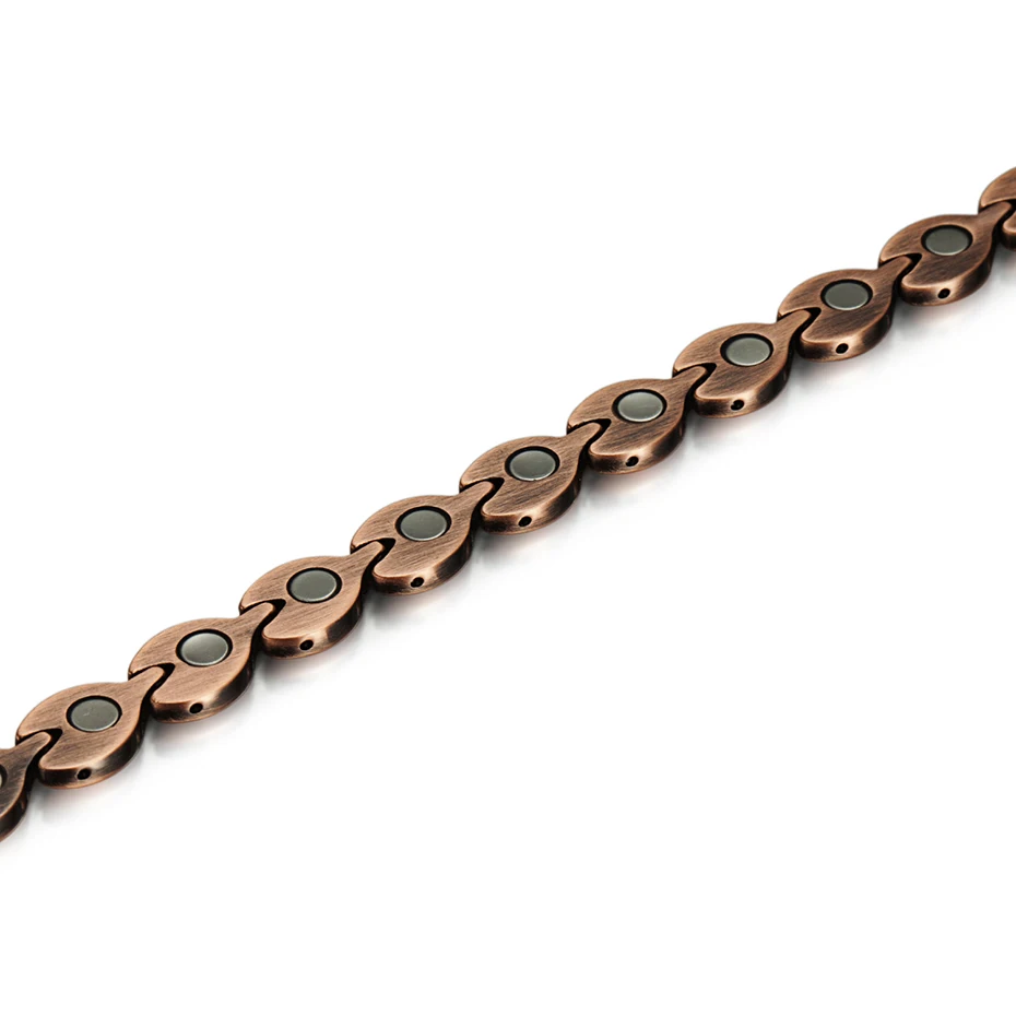 Красные медные Исцеляющие магнитные браслеты для женщин био-Энергетические