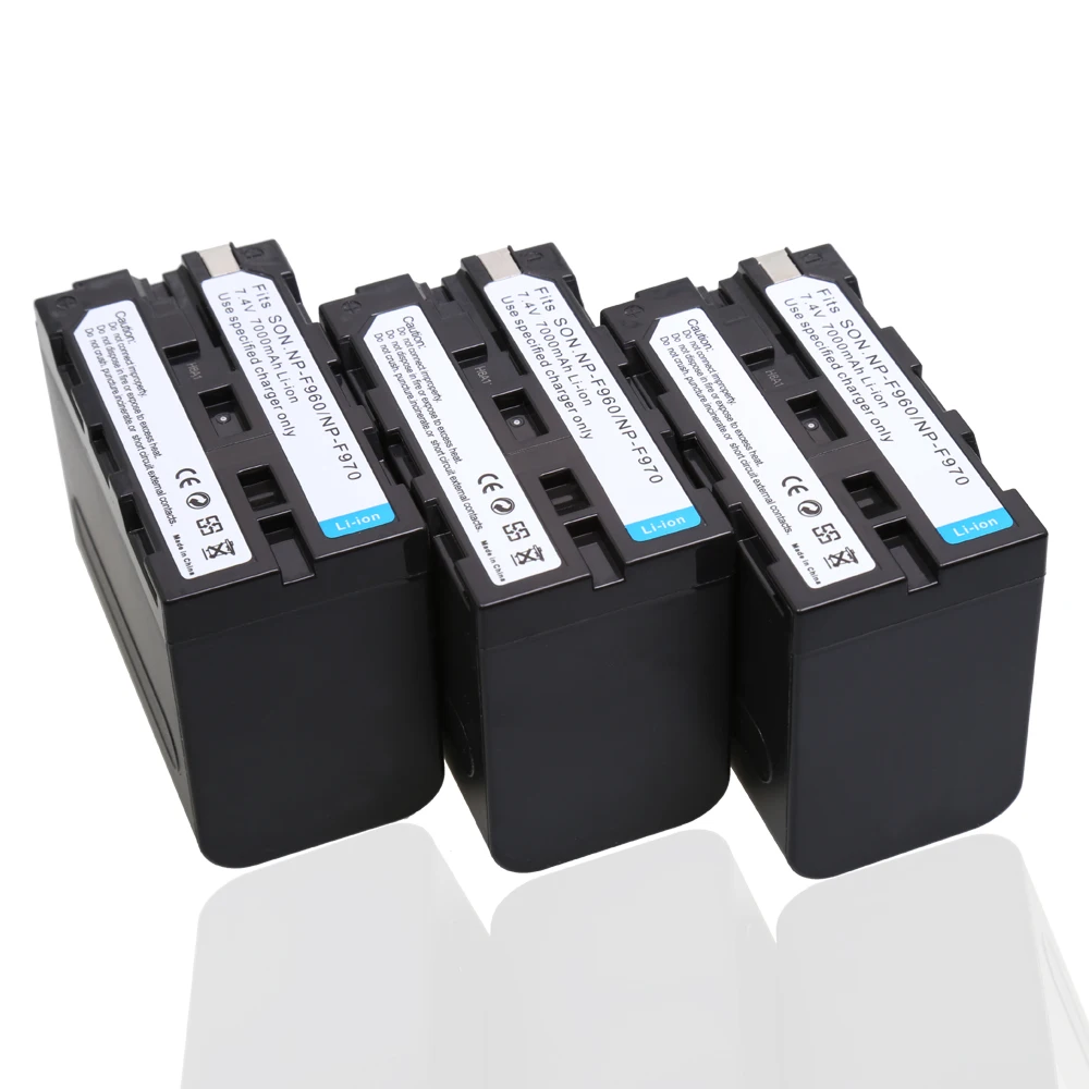 2 шт./лот 7 4 в 7000 мАч NP-F970 NP F970 NP-F960 NP-F950 6600 аккумуляторная батарея для Sony CCD-RV100 CCD-TRV58 z1