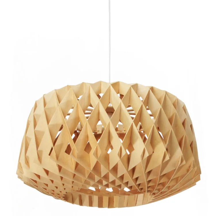 Современная Деревянная плетеная ретро люстра в виде птичьей клетки лампа