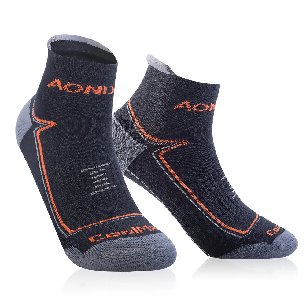 Dark Gray AONIJIE E4090 Спорт на открытом воздухе бег Атлетическая производительность Tab тренировочная Подушка четверть Компрессионные носки пятка щит Велоспорт - Цвет: Dark Gray