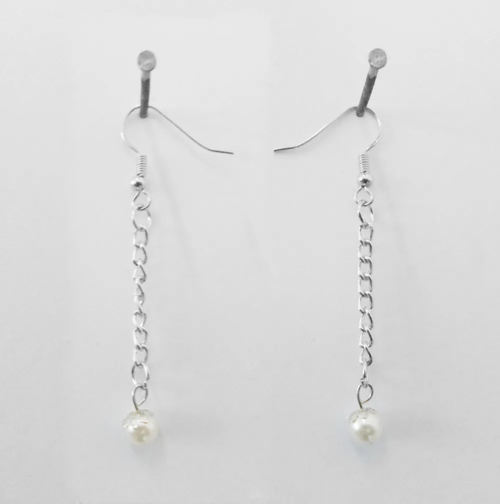 

hot factory wholesale Fashion trendy 6MM White round pearl strand earrings & pendant fine quality