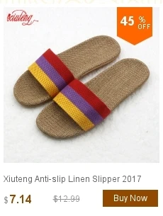 Xiuteng/карамельного цвета теплый домашние тапочки; женские зимние тапочки для спальни; домашние тапочки с бантиком из мультфильма; хлопковая домашняя льняная обувь