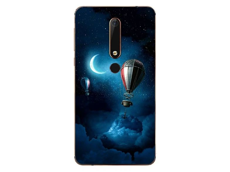 Силиконовый чехол для Nokia 2 3 5 6 Nokia2 Nokia3 Nokia5 Nokia6 мягкий из ТПУ с узором чехлы