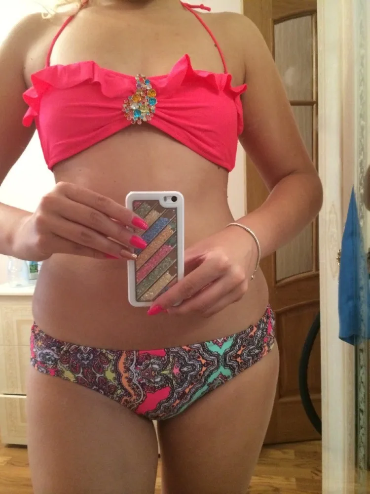 Женский купальник Biquni бикини с кристаллами и пуш апом|set for women|set womenset bikini |