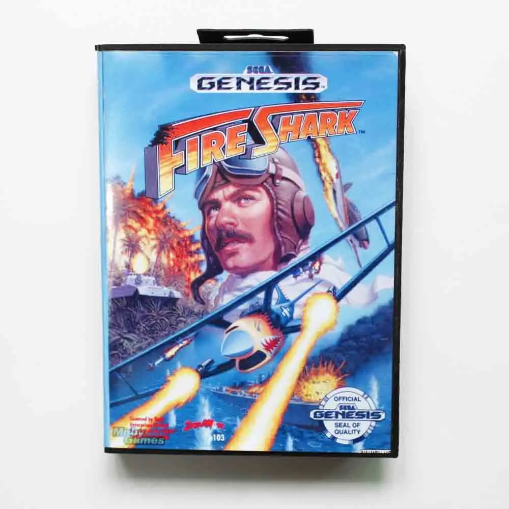 Игровой картридж Fire Shark 16 бит игровая карта MD с розничной коробкой для Sega Mega Drive|fire