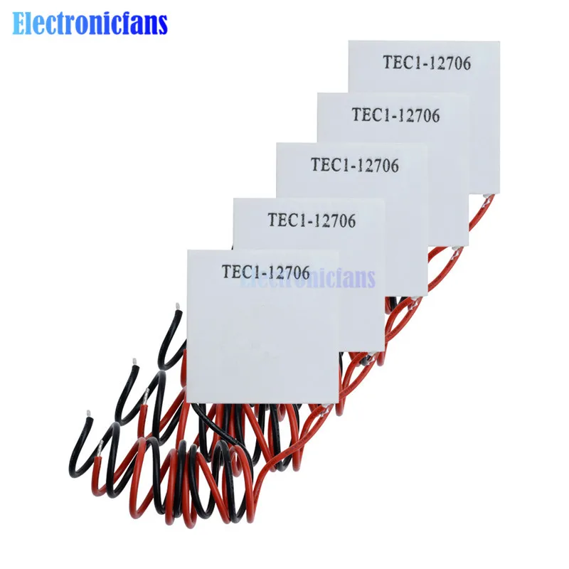 5 шт. TEC112706 радиатор в виде пластины модуль TEC1 12706 TEC Термоэлектрический охладитель