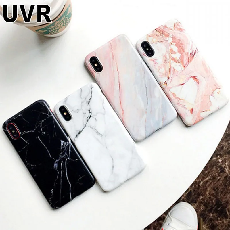 Мрамор чехол для iPhone 7 Чехол Силиконовый ТПУ Матовая крышка Чехлы Iphone 8 Plus X 6 S плюс