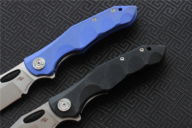 CH ночное hawk-G10 Флиппер складной нож D2 лезвие шарикоподшипник G0+ стальная ручка Походный охотничий карманный нож EDC инструменты