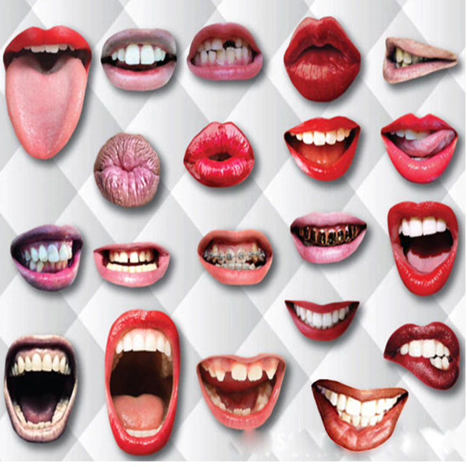Tronzo 20 шт. реквизит для фотосессии губ DIY украшения дня рождения взрослых Забавный