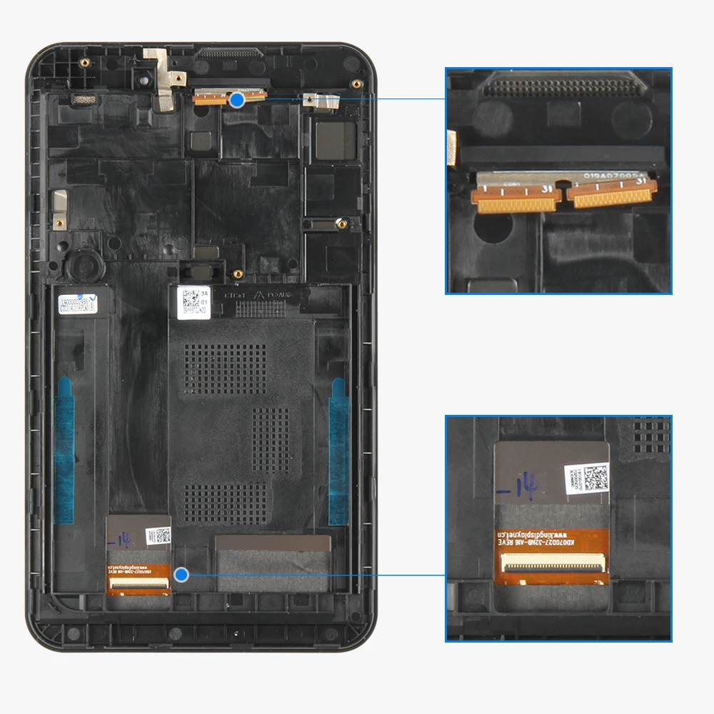 Оригинальный ЖК дисплей для ASUS Fonepad FE7010CG FE170CG ME170 K012 k017 с черной рамкой|touch screen|touch