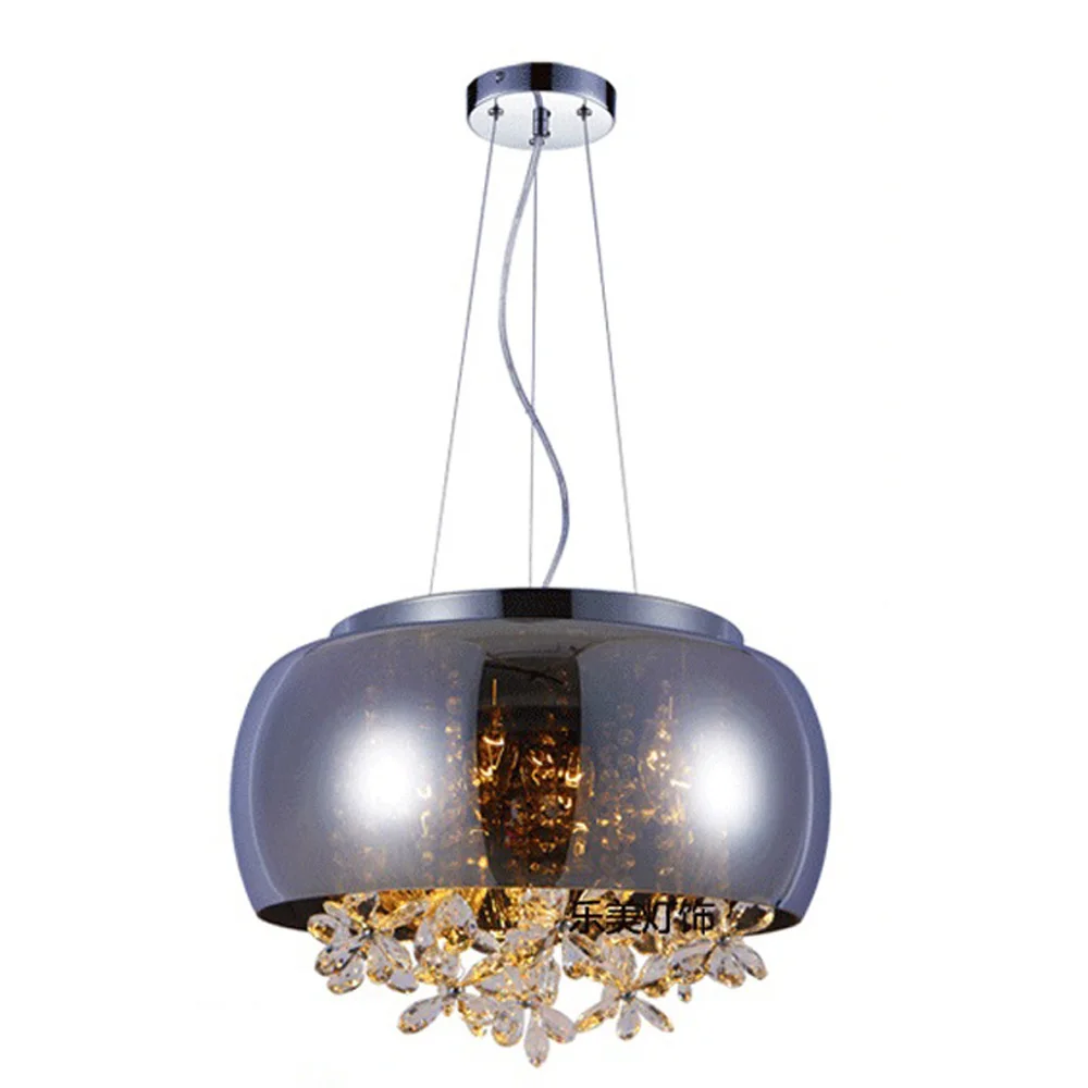 Современный подвесной светильник с кристаллами/бабочками для гостиной столовой