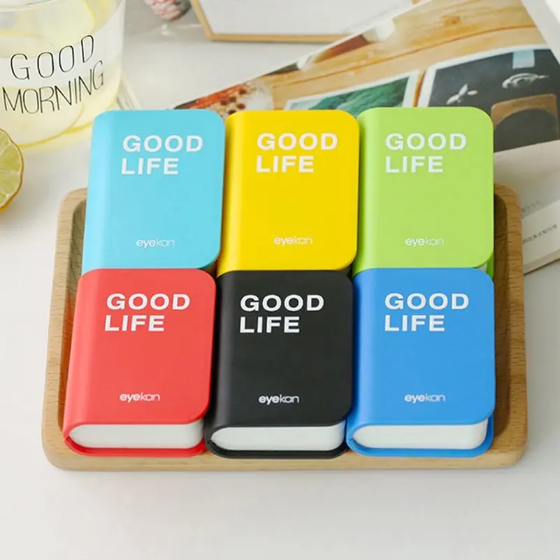 Книга Форма Пластик контактные линзы чехол Портативный Маленький милый коробка