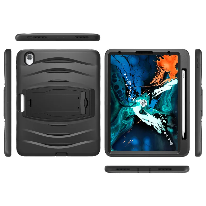 Для iPad pro 12 9 2018 чехол с зарядкой apple pencil holder силиконовый протектор противоударный