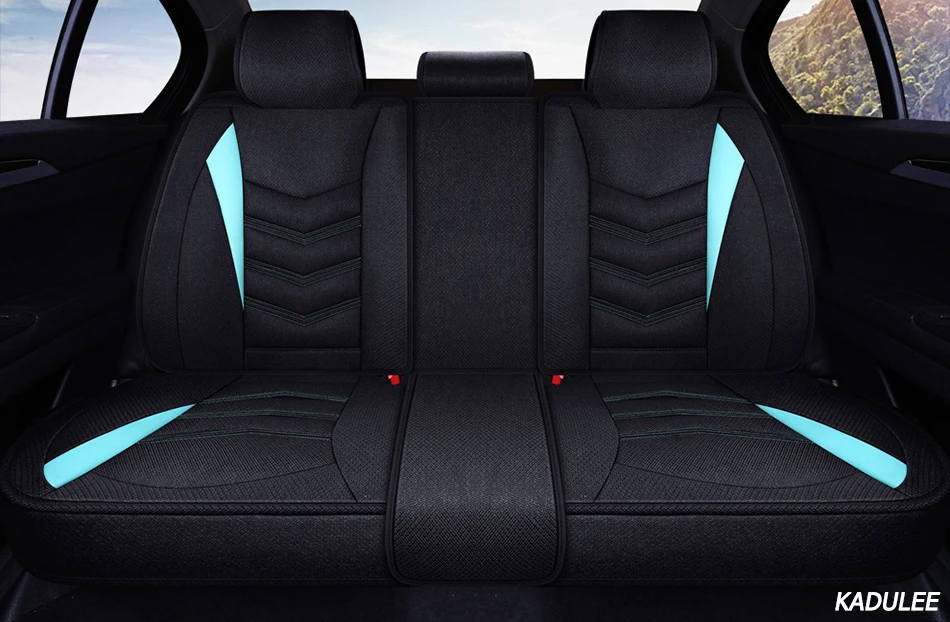 KADULEE льняные автомобильные чехлы для Mitsubishi Lancer Outlander Pajero Eclipse asx автомобильные аксессуары стильные чехлы для автосидений