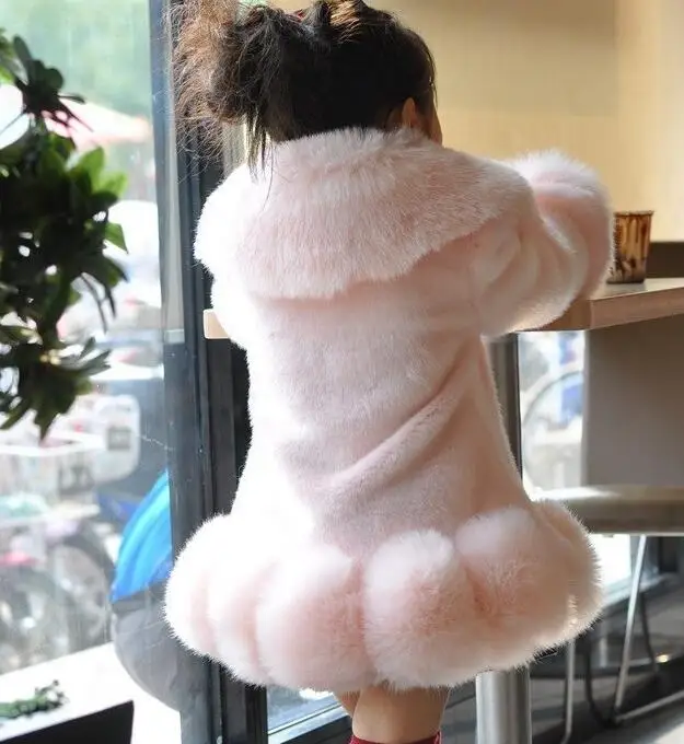 Лидер продаж 2018 новая модная куртка из искусственного меха для девочек теплая