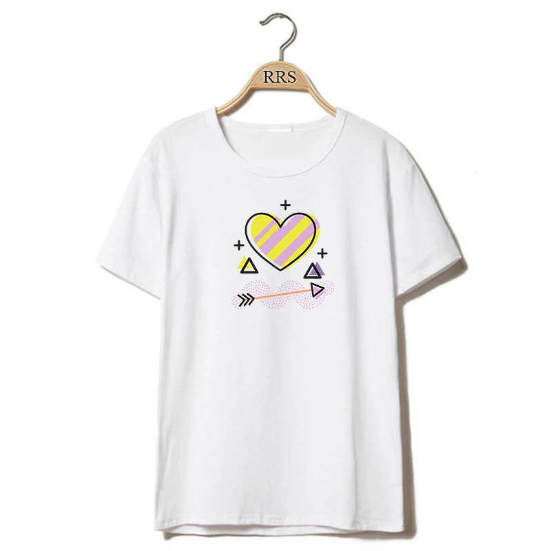 Модные новые футболки для девочек Женская Футболка Harajuku Kawaii Femme повседневные