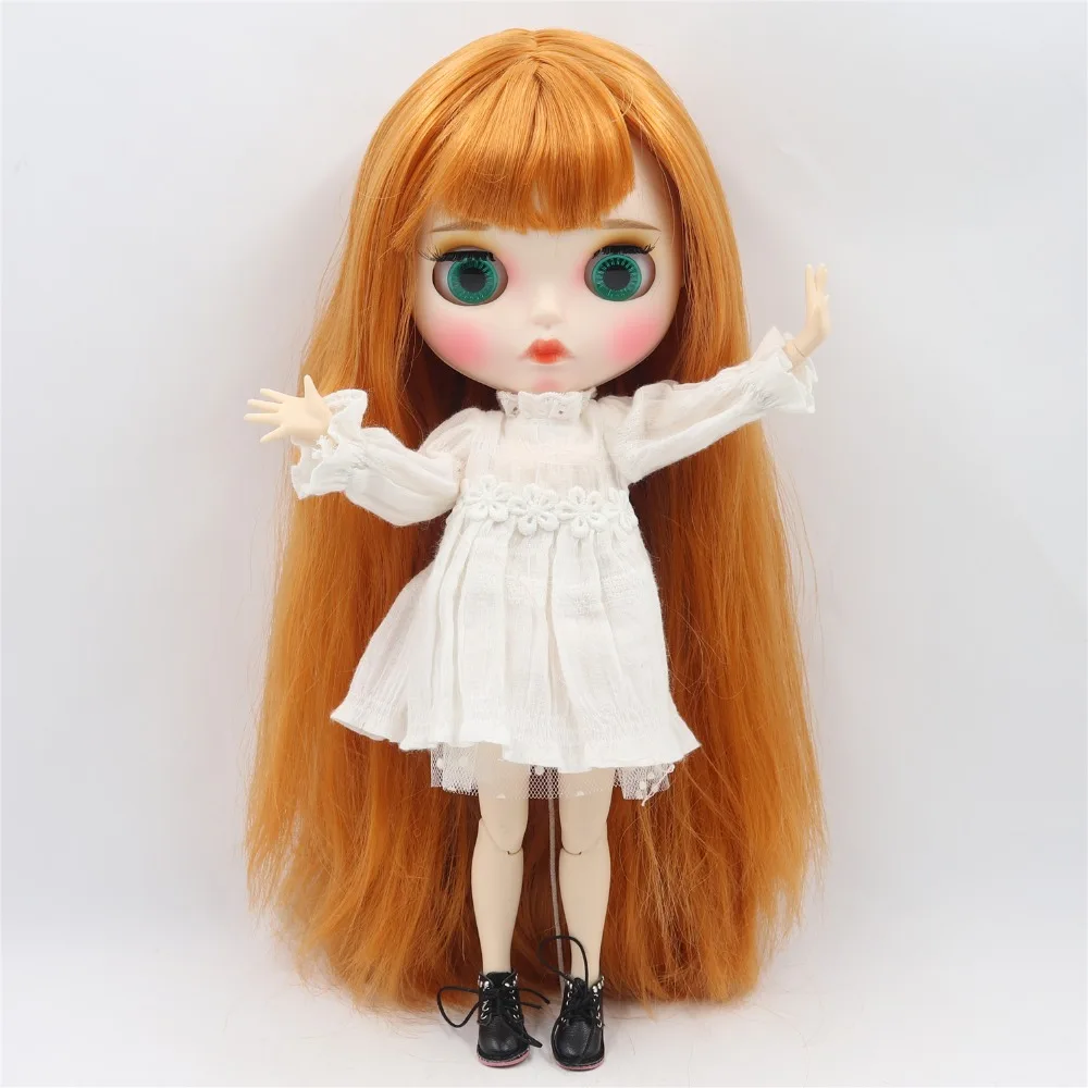 Заводская кукла blyth 1/6 кутом кукла белая кожа суставы тела индивидуальные лица бровей игрушка кукла, 30 см