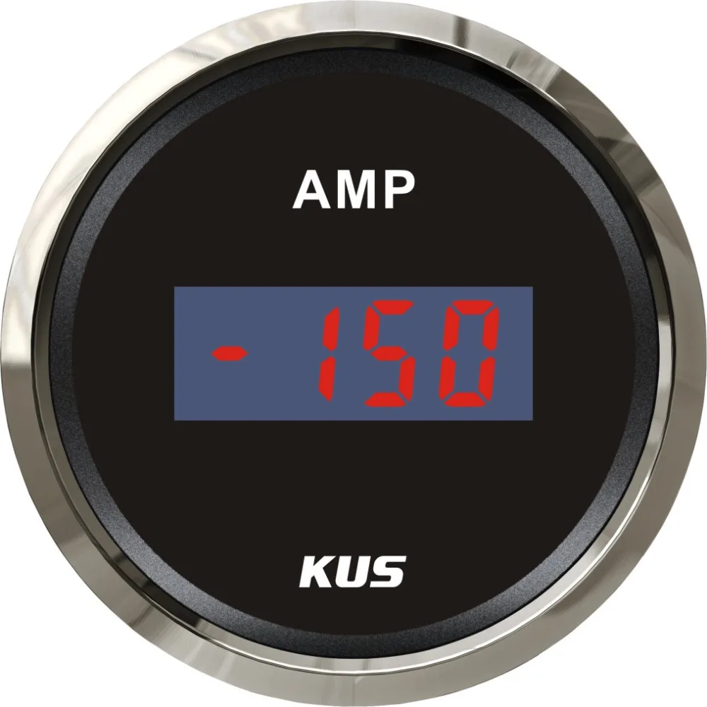 

Водонепроницаемый цифровой амперметр KUS 150A с датчиком тока 12 В/24 В 52 мм (2 дюйма) с подсветкой