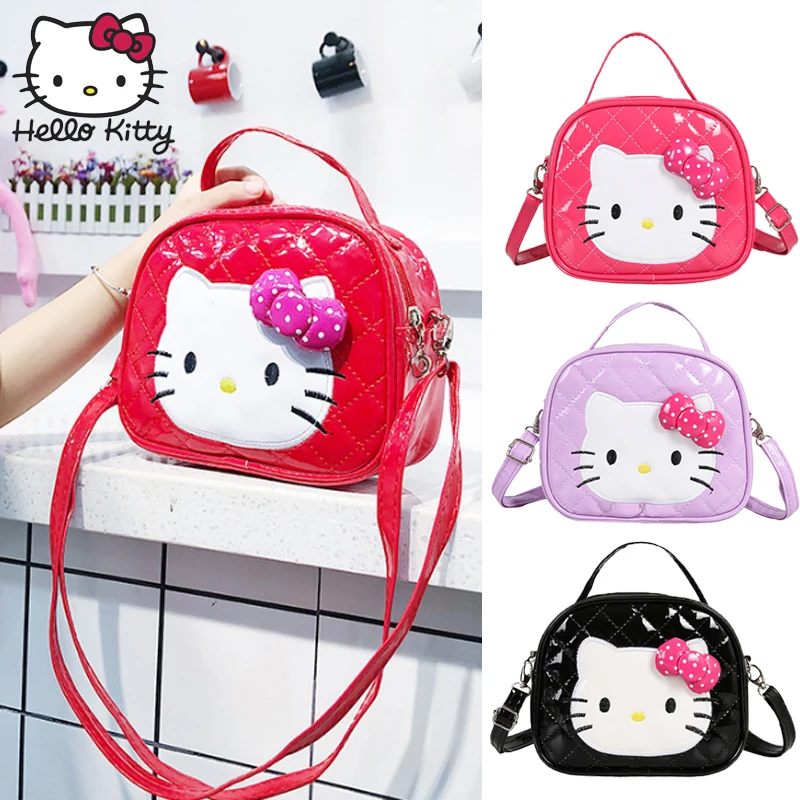 Hello kitty/Детская Повседневная модная сумка на одно плечо с бантом из мультфильма