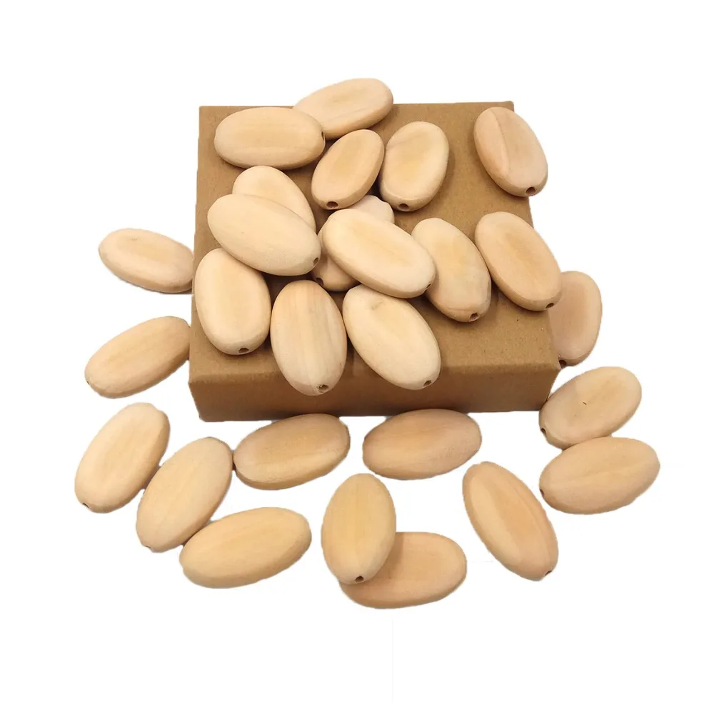 3.5cm*2.0cm(1.4''*0.8'')Marquise Wooden Chips Rectangle Oval Flat Wood Jewelry Unfinished Beads DIY Accessories | Мать и