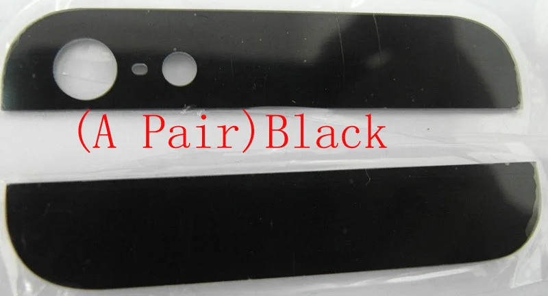(5G403100AM)(100Sets/Lot by AM) for iPhone 5 Top+Bottom Glass Back Cover Black White | Мобильные телефоны и аксессуары