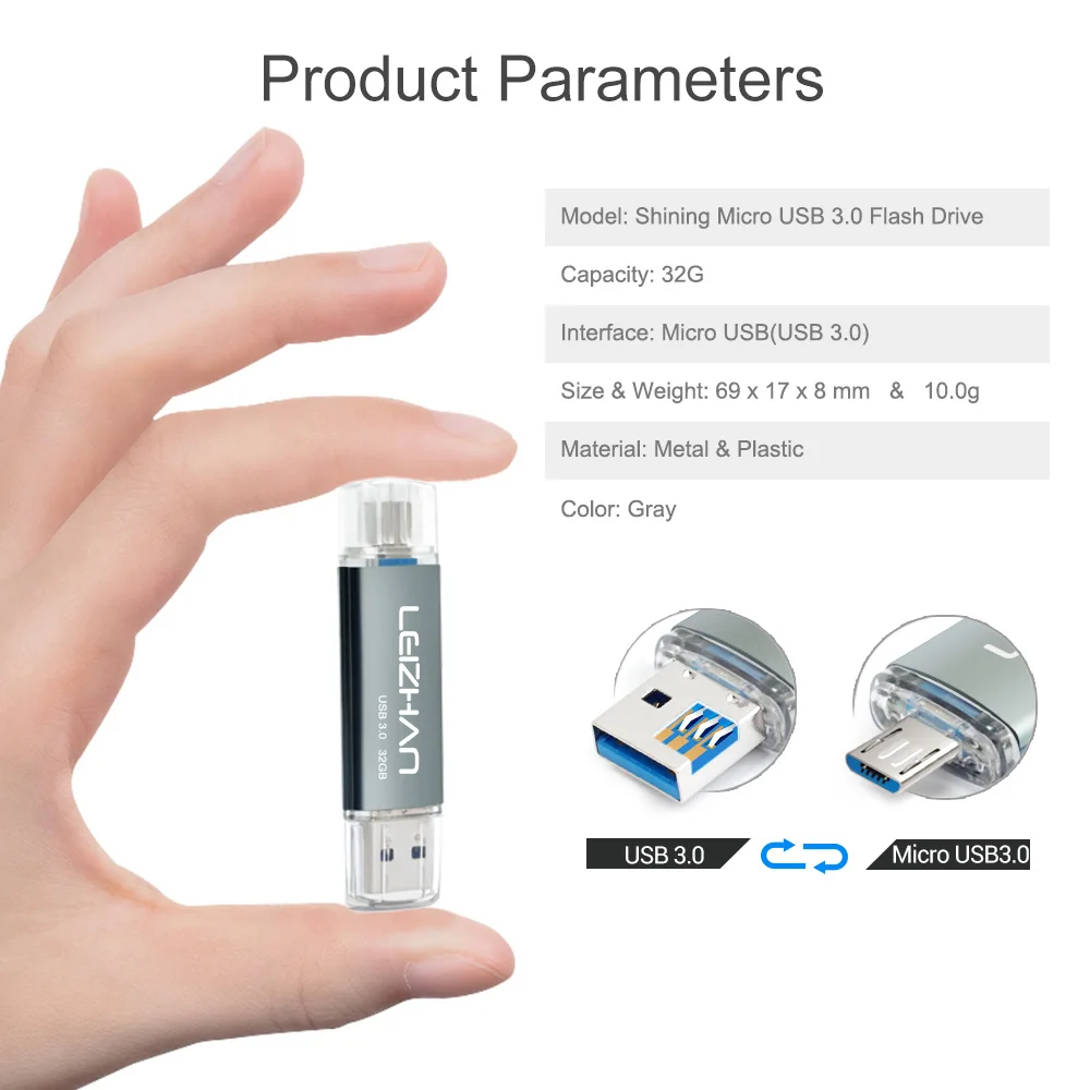 LEIZHAN реальная емкость 128 ГБ usb флэш-накопитель 3 0 micro android телефон memory stick 8 16 32 64