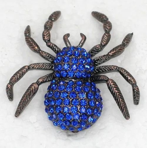 Blue Rhinestone Spider Pin brooches C959 B3 | Украшения и аксессуары