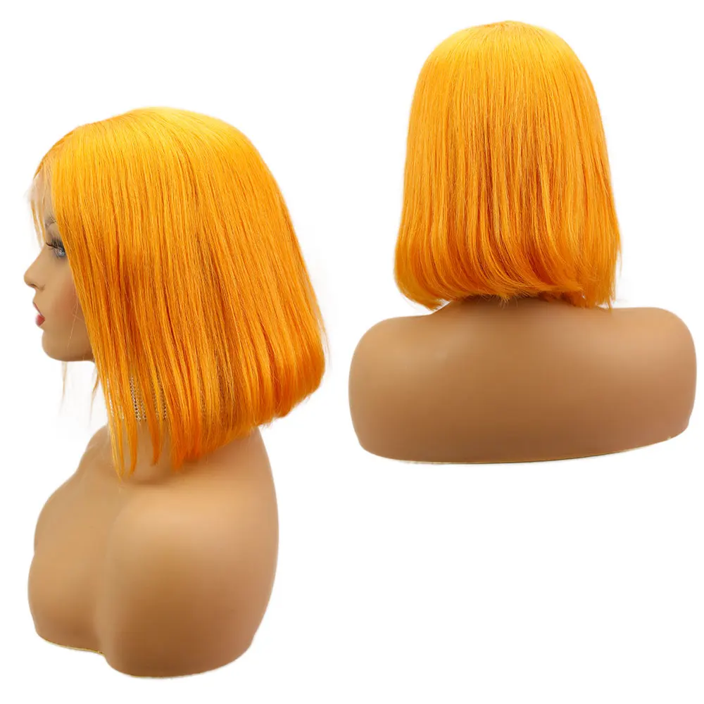 Eseewigs причёска Боб с прямыми волосами красочные парики фронта шнурка человеческих волос синий розовый желтый зеленый парики бразильские волосы remy
