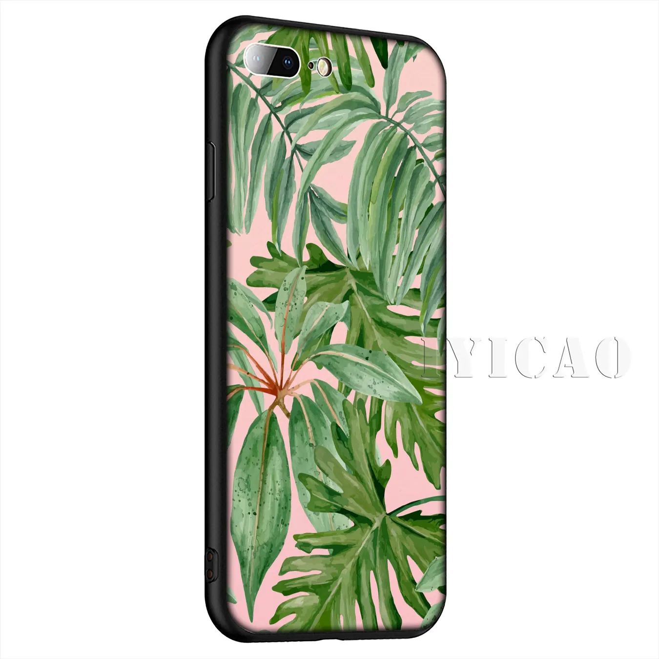 Силиконовый мягкий чехол IYICAO Leaf banana leaf Flower для iPhone XR X XS Max 8 7 6 S Plus 5 5S SE |