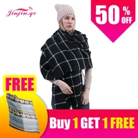 jinjin qc fashion winter cashmere scarf women bandanas shawls and scarves echarpes foulards femme and wraps drop shipping