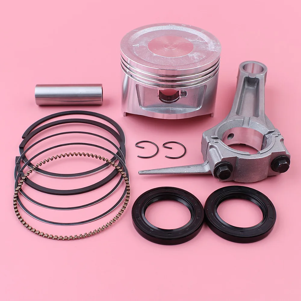 connecting rod 88mm piston pin ring circlip oil seal kit for honda gx390 13hp gx 390 engine motor part free global shipping