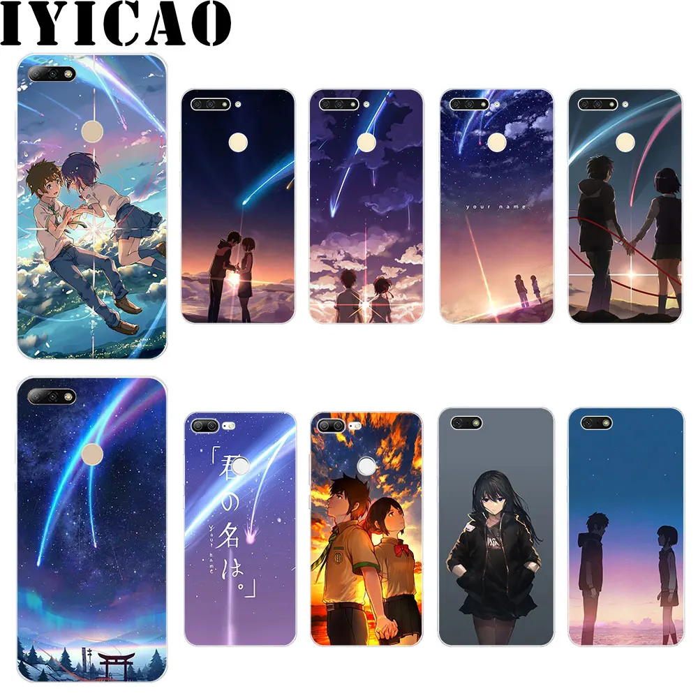 IYICAO аниме ваше имя жесткий чехол для huawei Honor Play Note 10 6A 6C 7A Pro 7C 7X 8C 8X8 9 Lite