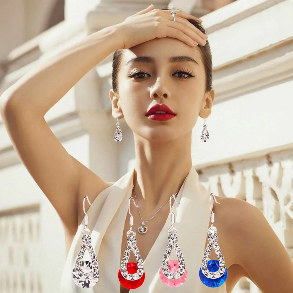 Стильные ювелирные изделия женская большая Хрустальная подвеска модные длинные