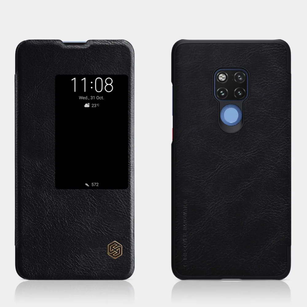 NILLKIN классический кожаный чехол-книжка в деловом стиле для huawei mate 20 X чехлы из искусственной кожи с окошком для просмотра для huawei mate 20x