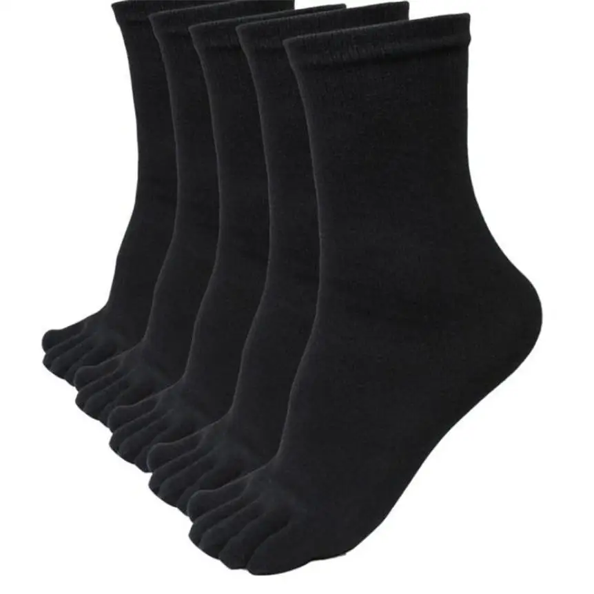 

5 Pairs Men Five Finger Toe Socks Elastic New Arrival Fashion Men's Short Soild Erexcise Socks Sokkens Breathable Meias Sock