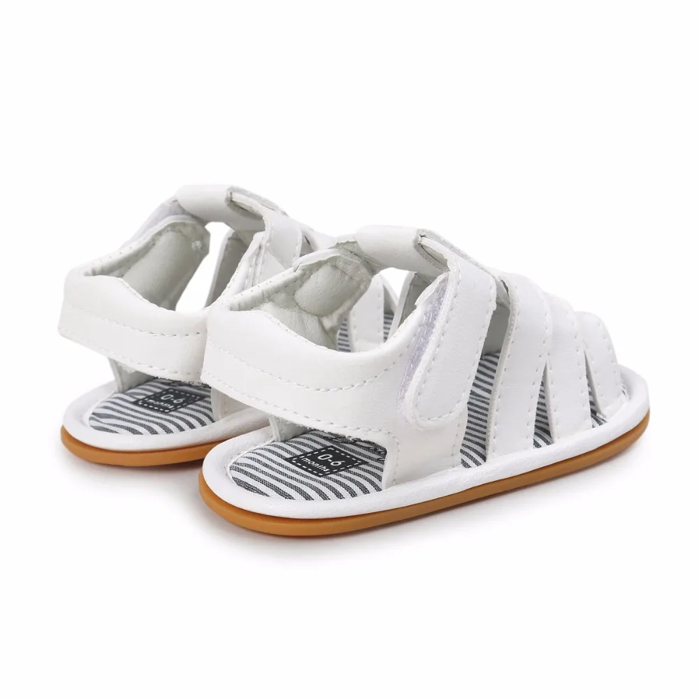 Jongen Sandalen/ летняя обувь для маленьких мальчиков; сандалии; нескользящие пляжные сандалии для первых шагов; нескользящая обувь из искусственной кожи на мягкой подошве для детей ясельного возраста