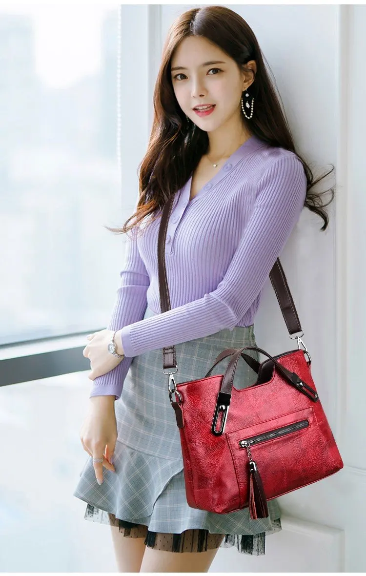 Luxury Handbags Women Bags Designer Ladies High Quality Leather Famous Brand Casual Tote Sac A Main 2018 | Багаж и сумки