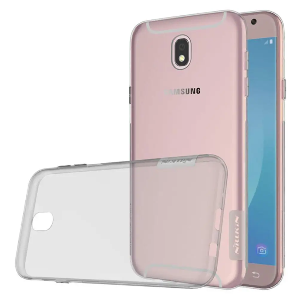 Серый NILLKIN ТПУ защитный чехол для мобильного телефона для samsung Galaxy J7 задняя крышка чехол Мягкая силиконовая задняя крышка J7 Pro Чехол для телефона s - Цвет: Серый