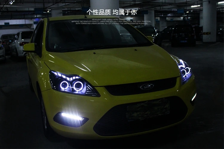 AKD автомобильный Стайлинг для Ford Focus фары 2009-2011 Focus 2 светодиодный налобный фонарь DRL Hid головной фонарь Angel Eye Bi Xenon луч аксессуары