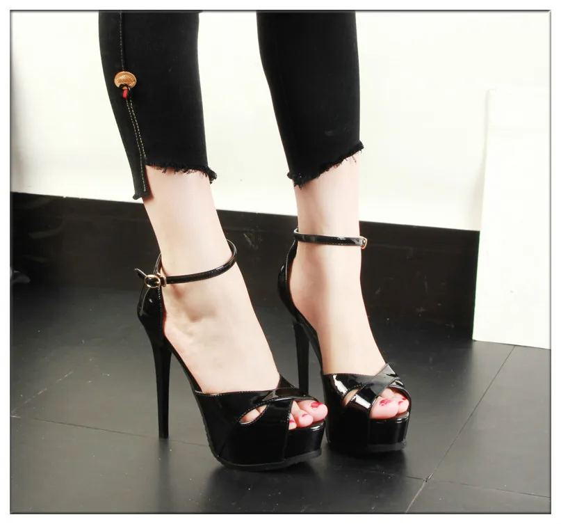 Steel Pipe Dance Women Shoes High-heeled 13CM Sexy Fish Mouth T-Taiwan Catwalk Models Show Car Female Sandals Pumps zapatos | Обувь