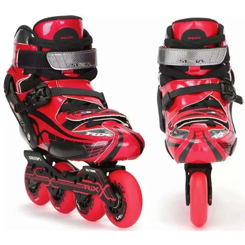 Japy Skate оригинальные SEBA Trix 10th Взрослые роликовые коньки из углеродного волокна, обувь для катания на роликах, слалом - Цвет: Красный