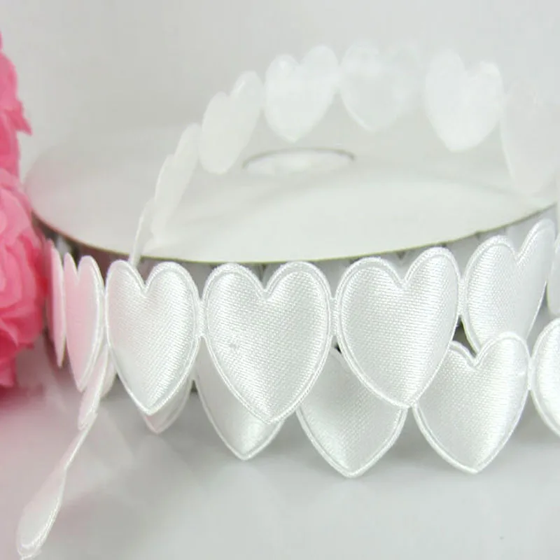 1 рулон 20 ярдов белая ткань соединить сердце Мягкий войлок аппликация для