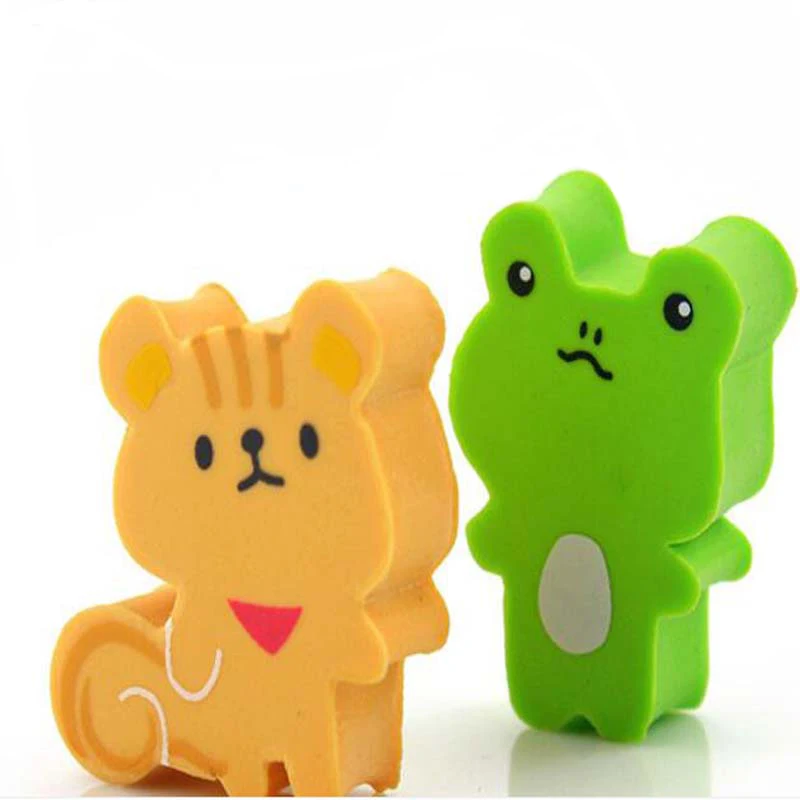 2 шт. мультфильм животных слон игрушка Ластики Дети Творческий лев собака