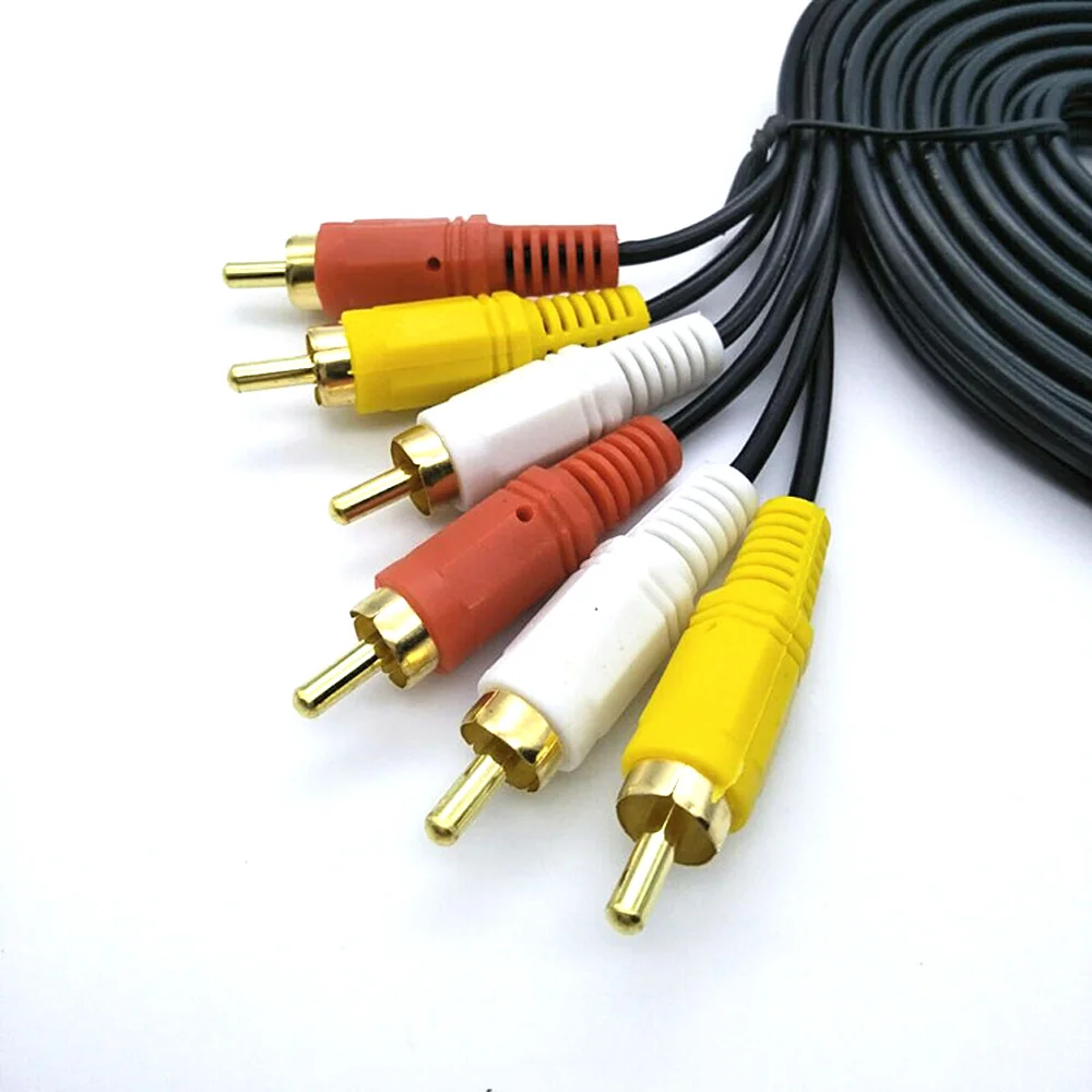 1 5 м 3 RCA Мужской Аудио Видео av кабель ТВ удлинитель соединительный провод для DVD Hi