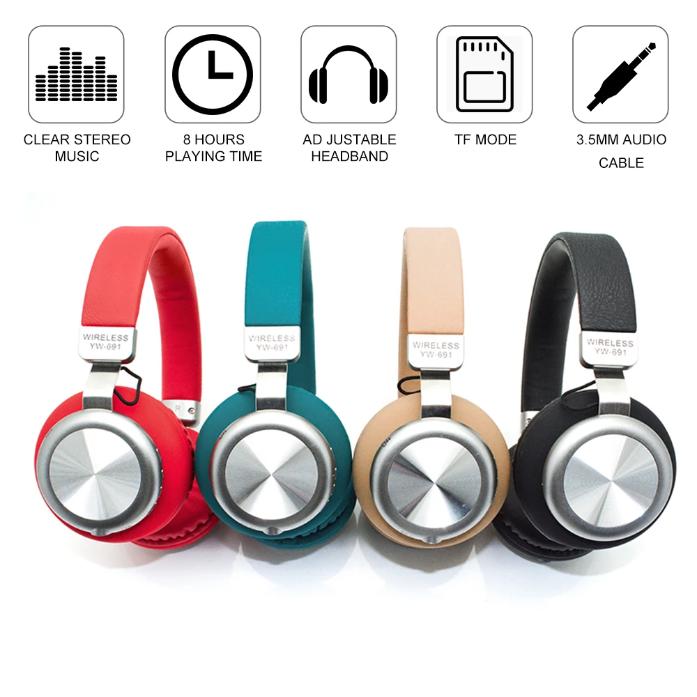 XGODY YW691 игровая Музыка Проводные Беспроводные наушники Bluetooth 4 2 над ухом