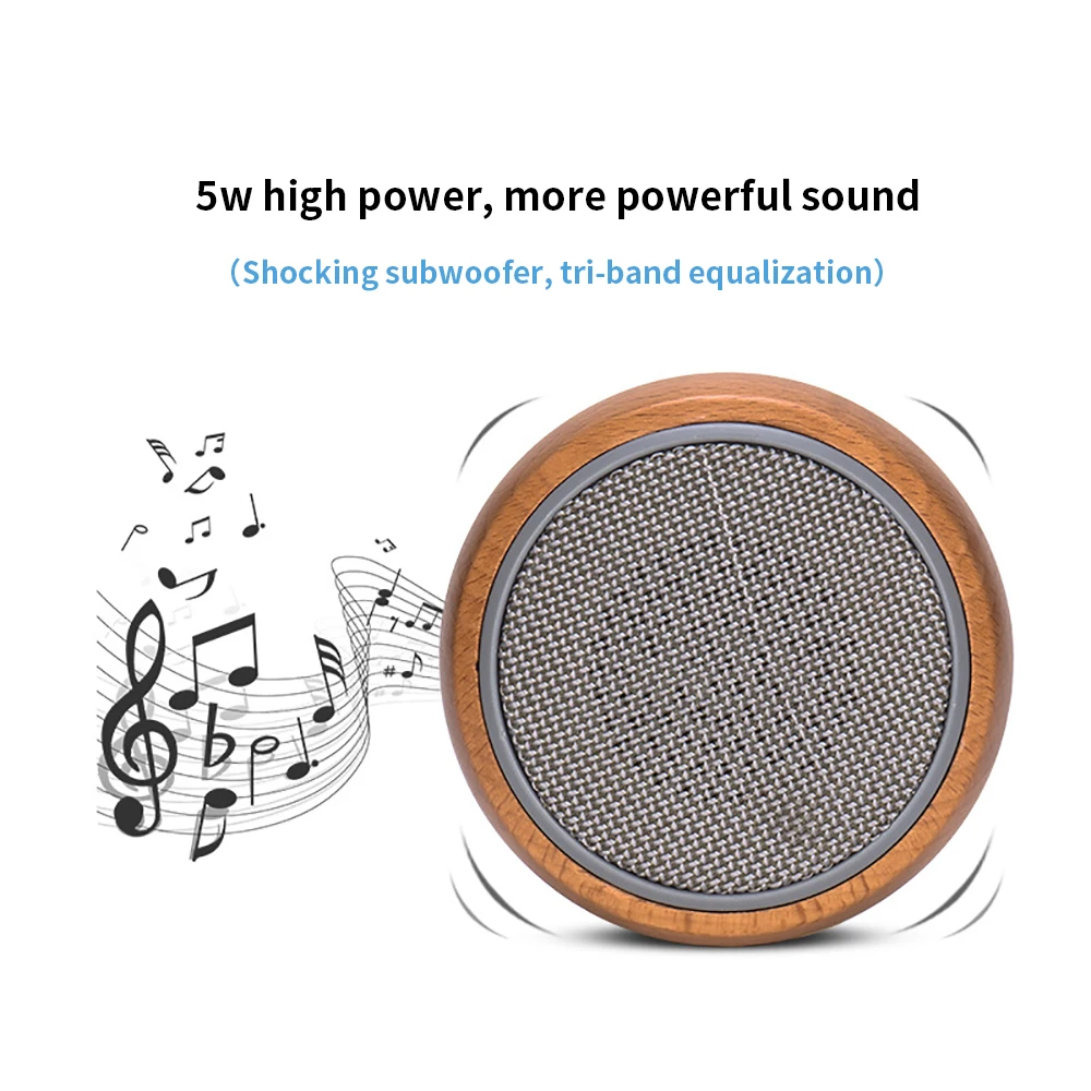 FELYBY BT810 портативный деревянный беспроводной Bluetooth динамик для телефонов