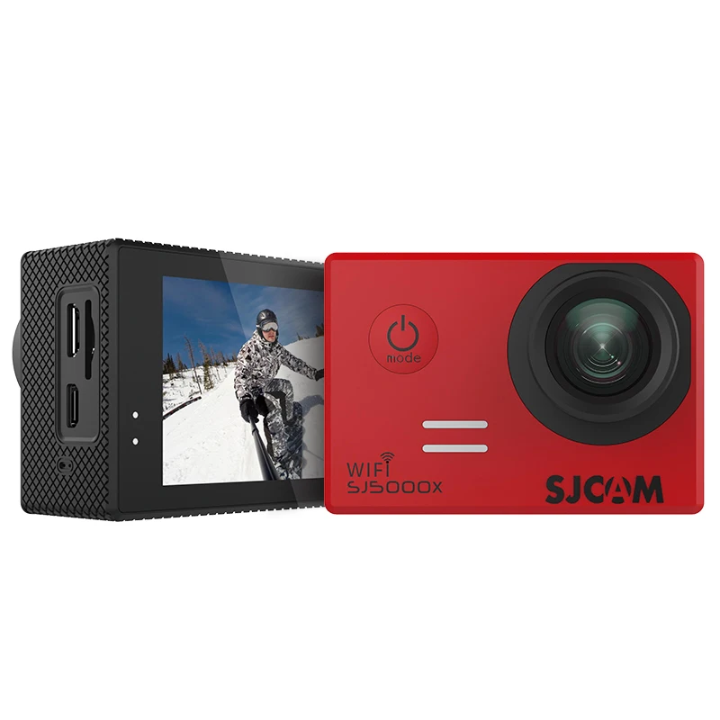SJCAM SJ5000X Elite экшн-камера WiFi 4K 24fps 2K 30fps гироскоп стабилизатор NTK96660 Дайвинг 30m Водонепроницаемая спортивная видеокамера - Цвет: Red
