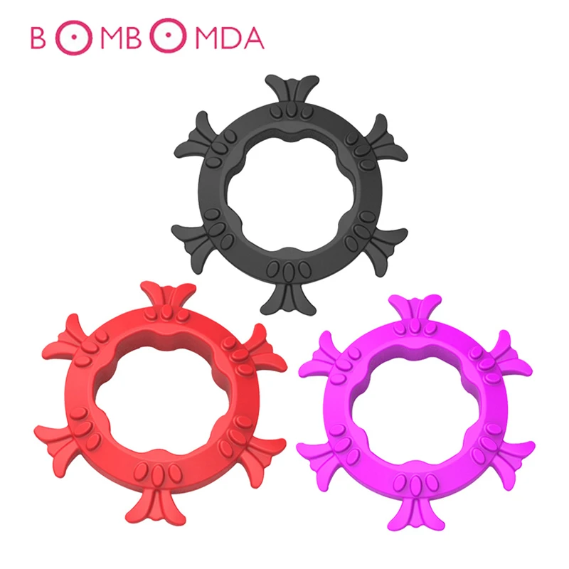 Секс-игрушки эякуляция с задержкой эластичный фаллоимитатор кольцо-удлинитель